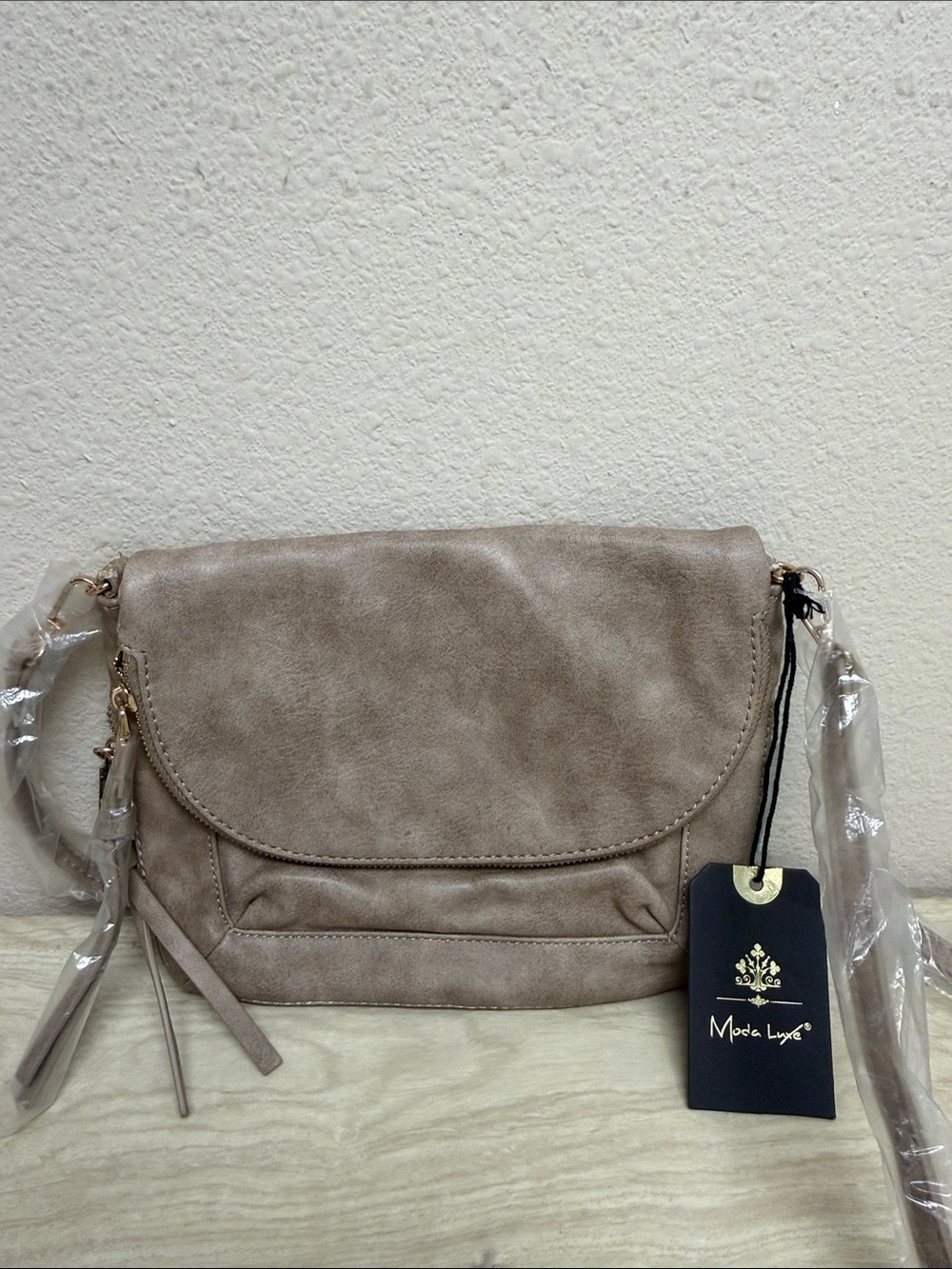 MODA LUXE CALLIE CROSSBODY BAG TAUPE